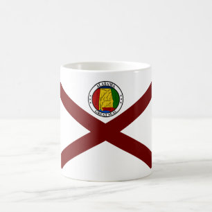 Alabama-Flagge Kaffeetasse