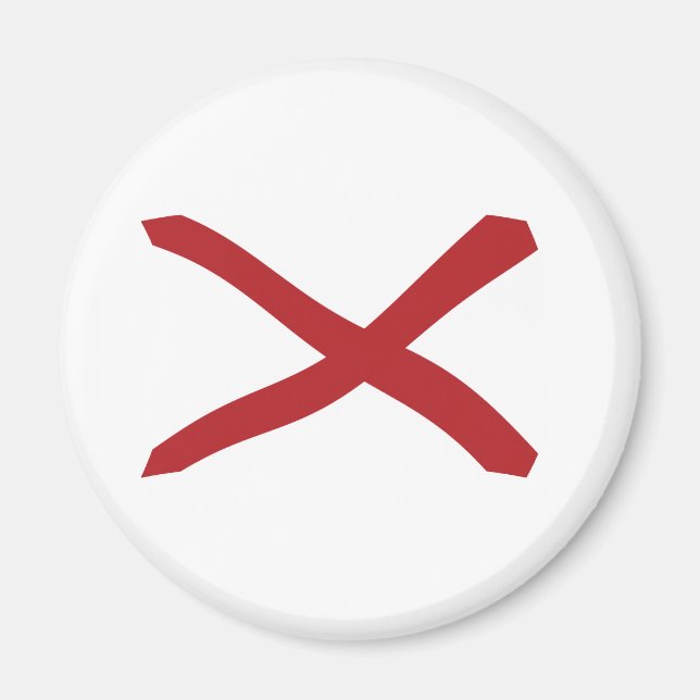 Alabama-Flaggenmagnet Magnet (Vorne)