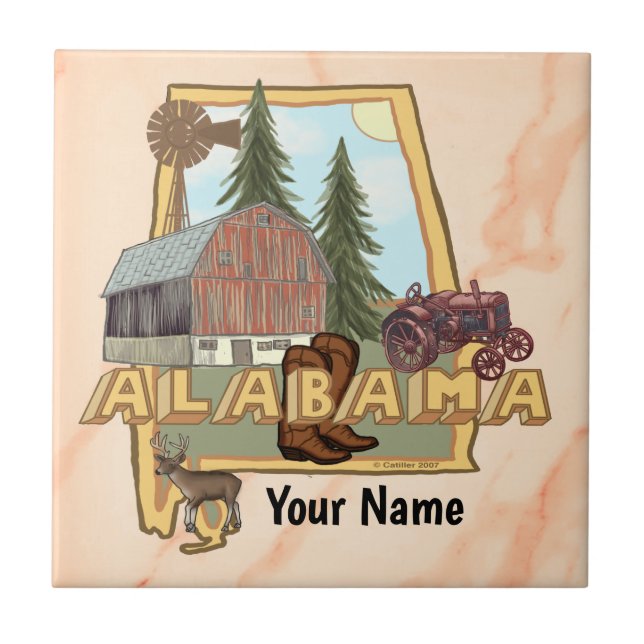 Alabama Fliese (Vorderseite)