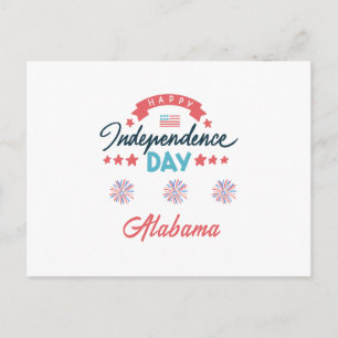 Alabama: Frohen Unabhängigkeitstag! Postkarte