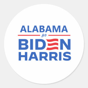 Alabama für Biden Harris Runder Aufkleber