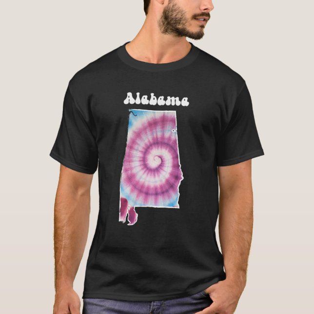 Alabama-Gefärbte Krawatte T-Shirt (Vorderseite)
