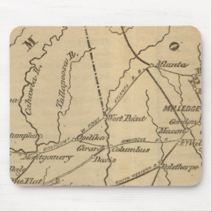 Alabama, Georgien, Florida Mousepad
