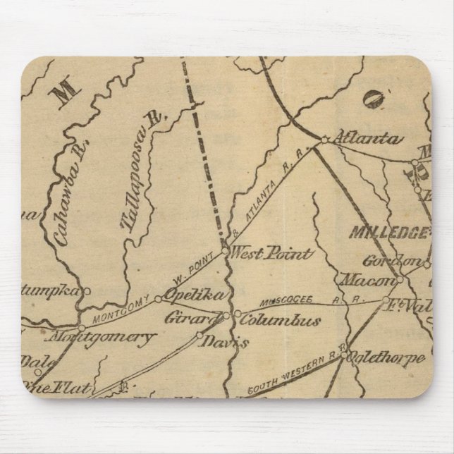 Alabama, Georgien, Florida Mousepad (Vorne)