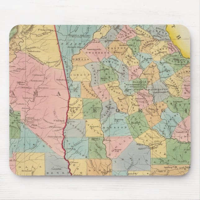 Alabama, Georgien Mousepad (Vorne)