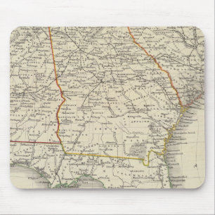 Alabama, Georgien, South Carolina und Florida Mousepad