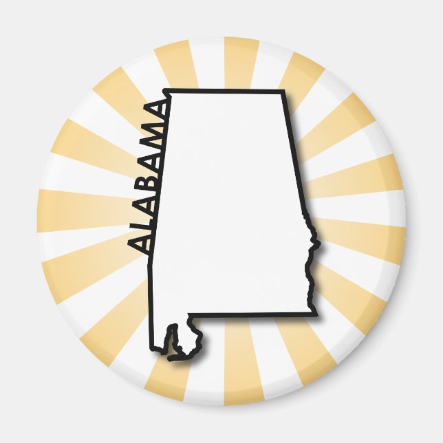Alabama Gold Burst Magnet (Vorne)