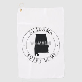 Alabama Golf Towel Staat personalisiert Golfhandtuch