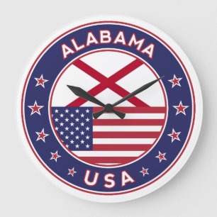 Alabama Große Wanduhr
