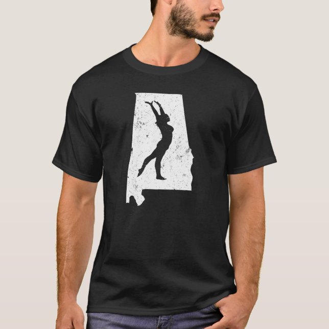 Alabama-Gymnastik-Geschenke für Mädchen-Gymnastik T-Shirt (Vorderseite)