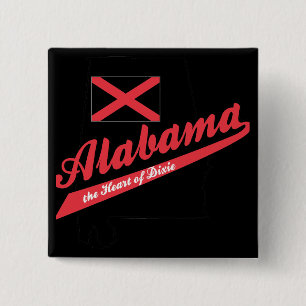 Alabama Heart of Dixie Button