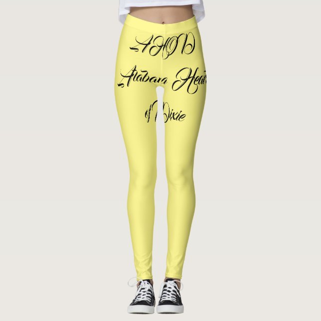Alabama Heart of Dixie Monogram Leggings (Vorderseite)