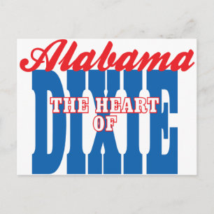 Alabama Heart of Dixie Postkarte