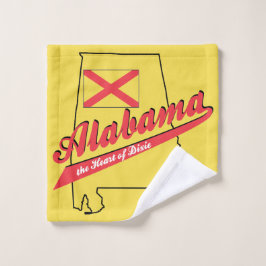 Alabama Herz von Dixie Badhandtuch Set