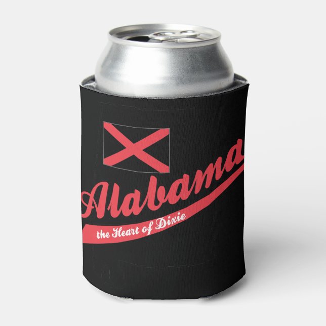 Alabama Herz von Dixie Dosenkühler (Kanne Vorderseite)