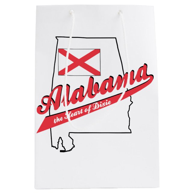 Alabama Herz von Dixie Mittlere Geschenktüte (Vorderseite)