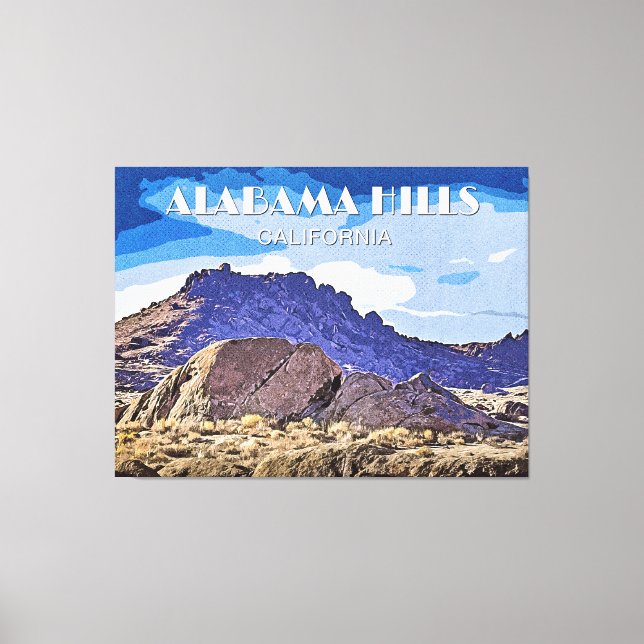 Alabama Hills, Kalifornien Leinwanddruck (Vorderseite)