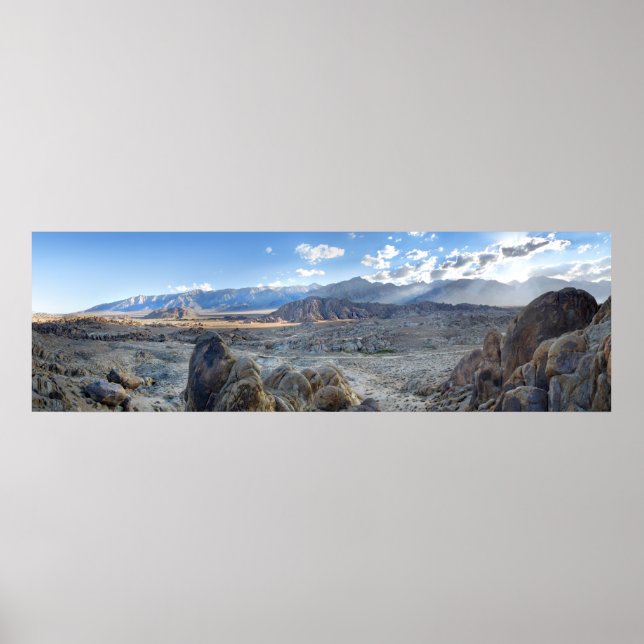 Alabama Hills Panorama - Owens Valley - Sierra Poster (Vorne)