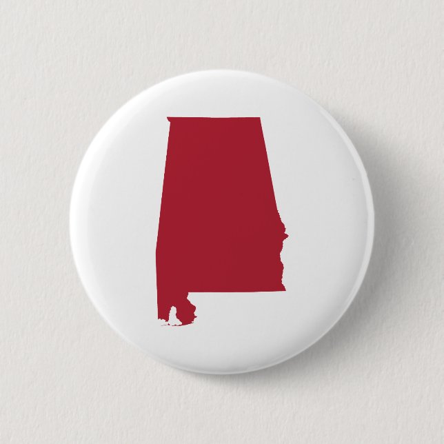 Alabama in Rot Button (Vorderseite)