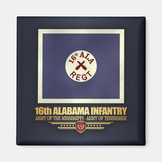 Alabama Infanterie (f10) Magnet (Vorne)