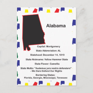 Alabama Information Pédagogique Carte postale