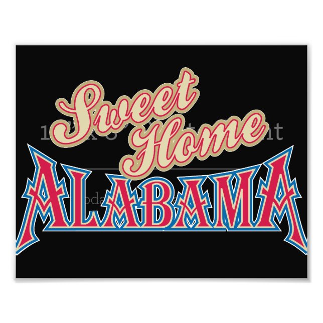 Alabama ist Zuhause Fotodruck (Vorne)