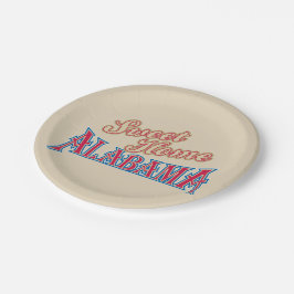 Alabama ist Zuhause Pappteller