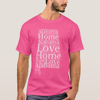 Alabama-Karte T-Shirt