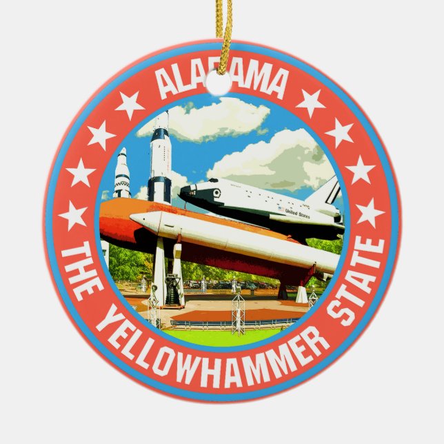 Alabama Keramik Ornament (Vorne)