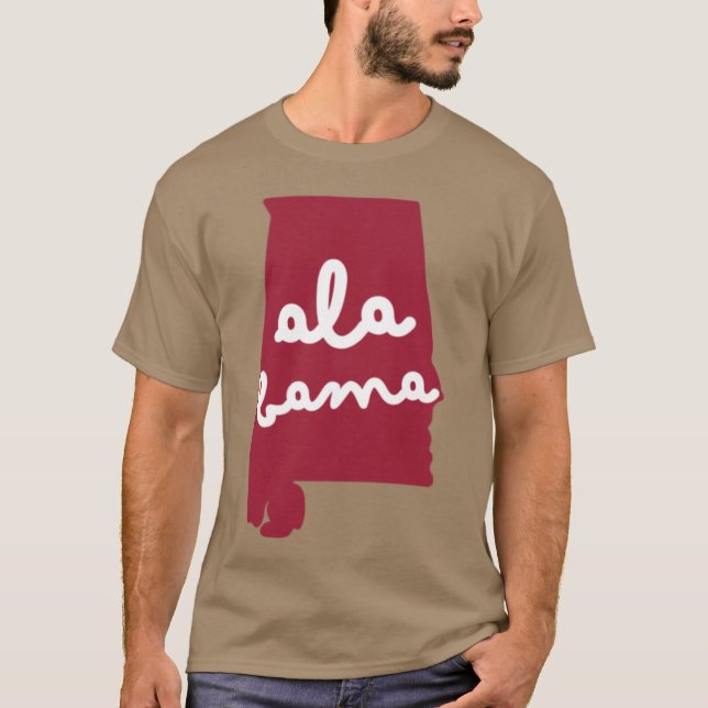 Alabama-Kontur T-Shirt (Vorderseite)
