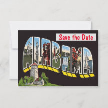Alabama Letters, Vintage Postkarte,