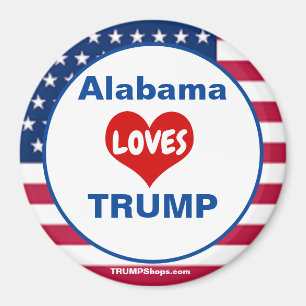 Alabama LIEBEN TRUMP Patriotischer Magnet