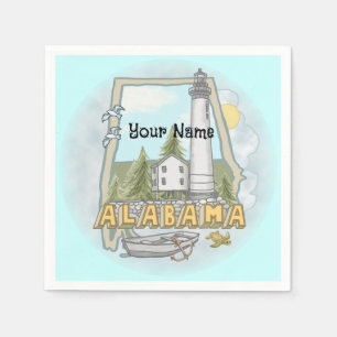 Alabama Lighthouse Serviette
