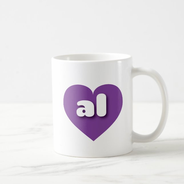 Alabama lila Herz - I Liebe Kaffeetasse (Rechts)