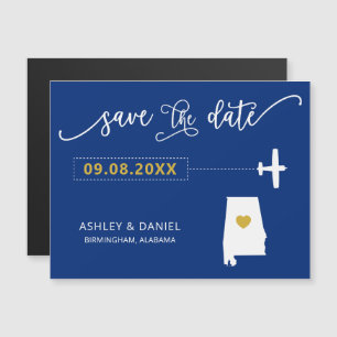 Alabama Mariage Enregistrer la carte de date, Cart