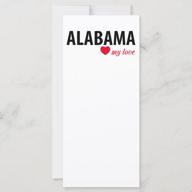 Alabama meine Liebe (Vorderseite)