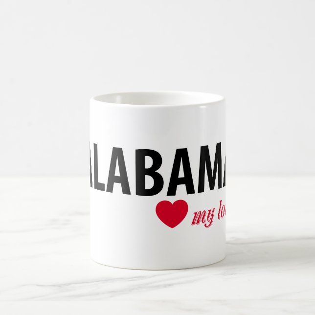 Alabama meine Liebe Kaffeetasse (Mittel)