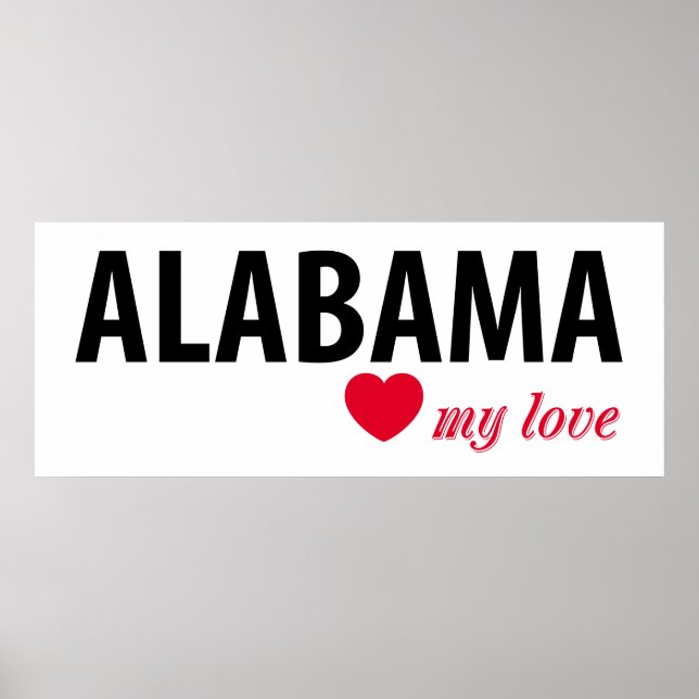 Alabama meine Liebe Poster (Vorne)