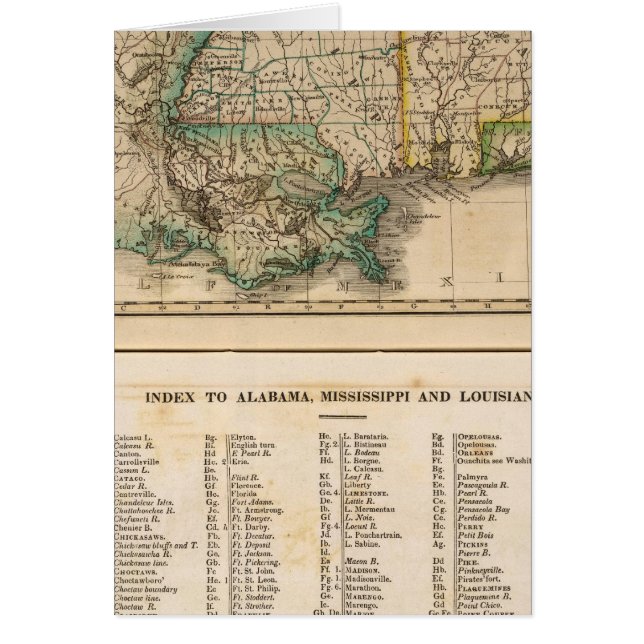 Alabama, Mississippi, Louisiane (Devant)