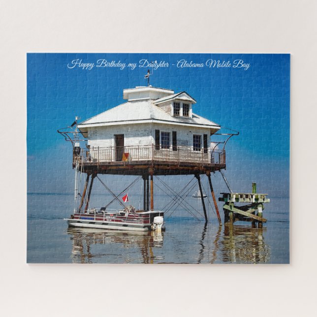 Alabama Mobile Bay Happy Birthday Daughter (Horizontal)