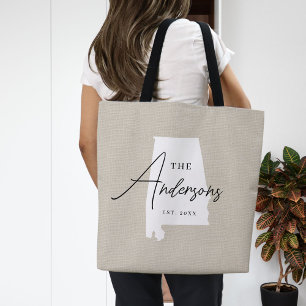 Alabama Monogram Staat Tote Bag Tasche