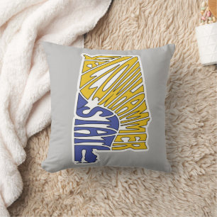 Alabama Nickname Word Art Kissen