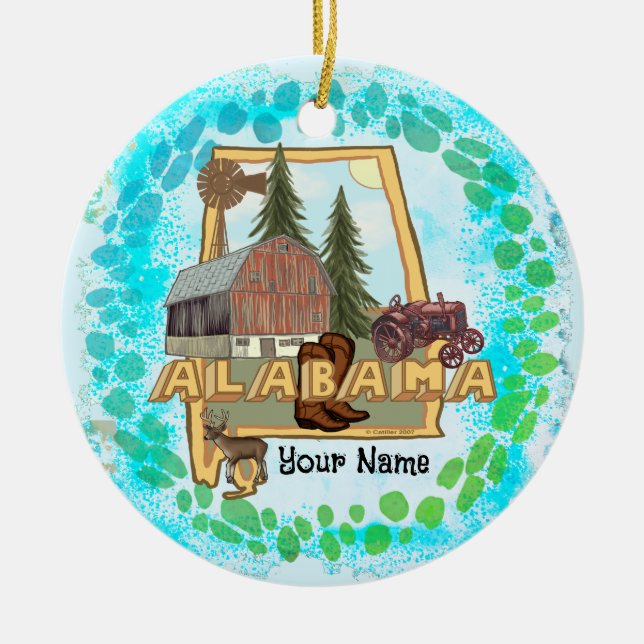 Alabama-Ornament Keramik Ornament (Vorne)