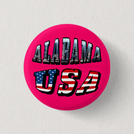 Alabama Picture und USA Flag Schriftart Button