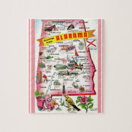 Alabama Postcard Karte Jigsaw Puzzle