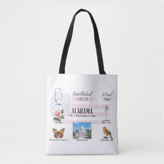Alabama Postcard | Staat und Sehenswürdigkeiten Tasche