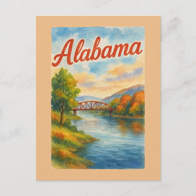 Alabama Postkarte (Vorderseite)