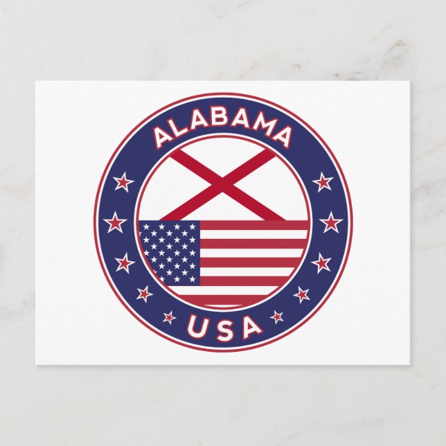 Alabama Postkarte (Vorderseite)