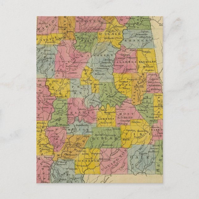 Alabama Postkarte (Vorderseite)