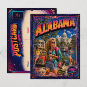 Alabama-Postkarte aus den 1980ern 80er Retro Postkarte